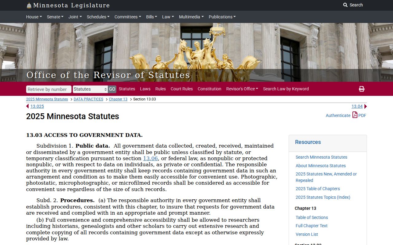 Freeborn County civil court docket Minnesota public data statute